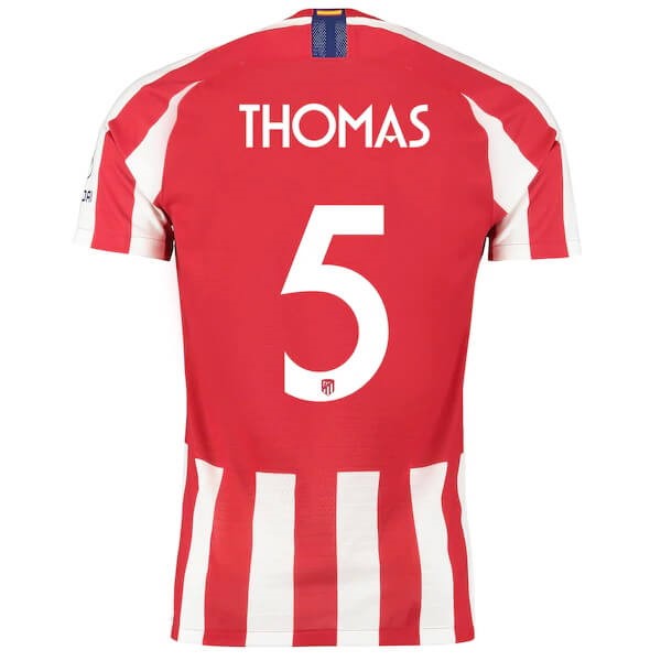 Tailandia Camiseta Atletico Madrid NO.5 Thomas Primera equipación 2019-2020 Rojo